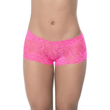 Lace Boyshort Hot Pink - Lingerie