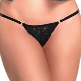 Lace Keyhole Pantie Black - Lingerie