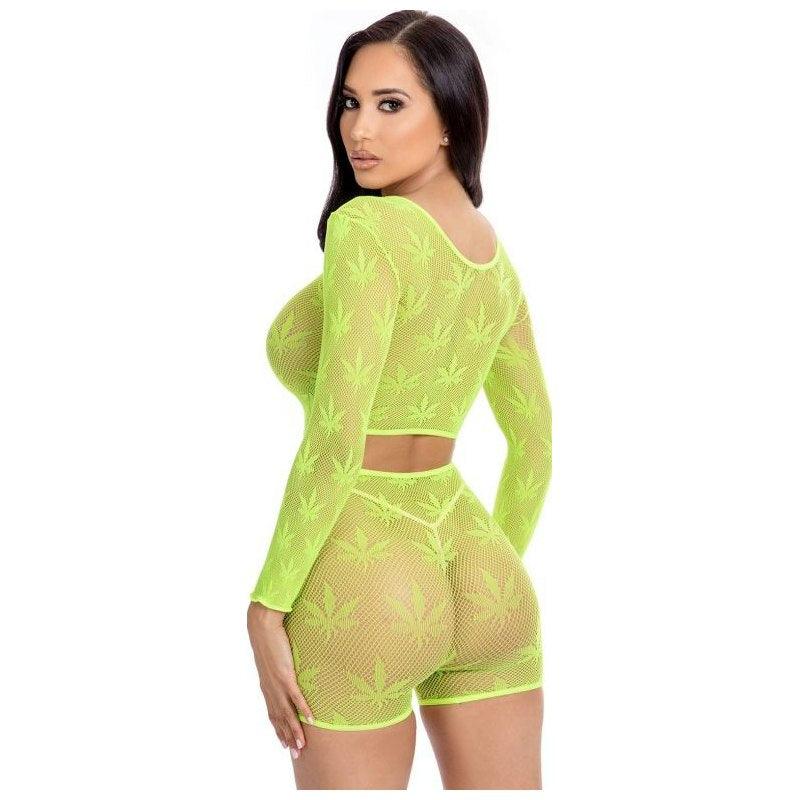 Leaf It To Me Short Set Green - Lingerie