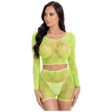 Leaf It To Me Short Set Green - Lingerie