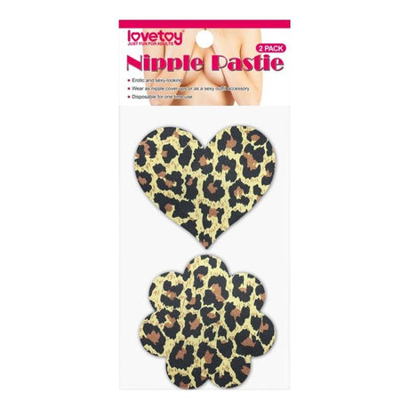Leopard Sexy Nipple Pasties Twin Pk - Adult Toys