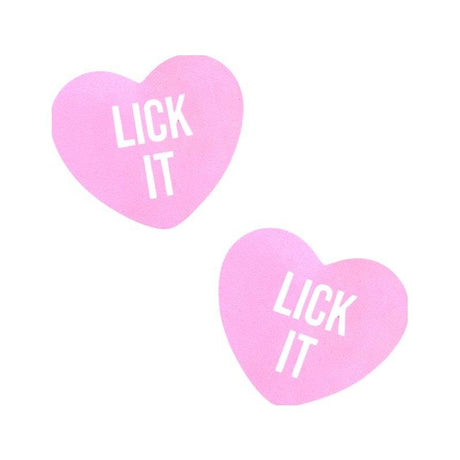 Lick It Love Heart Pasties - Naughty by Nature Adult Store