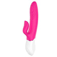 Lighter Thrusting Rabbit Vibrator Pink - Adult Toys