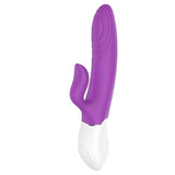 Lighter Thrusting Rabbit Vibrator Purple - Adult Toys
