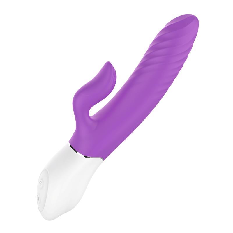 Lighter Thrusting Rabbit Vibrator Purple - Naughty by Nature Adult Store