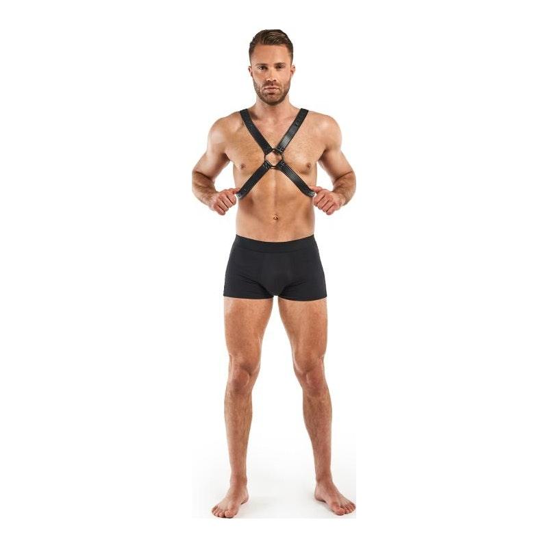 Lionel Bondage Harness Black - Adult Toys