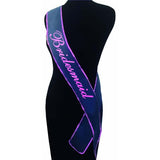 Little Genie Bridesmaid Sash – White 6ft Adjustable Hens Party Sash - Novelties