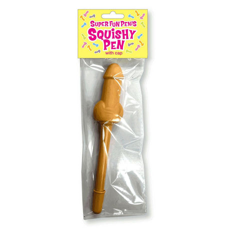 Little Genie Penis Squishy Pen – Ergonomic Novelty Black Ink Pen - Novelties