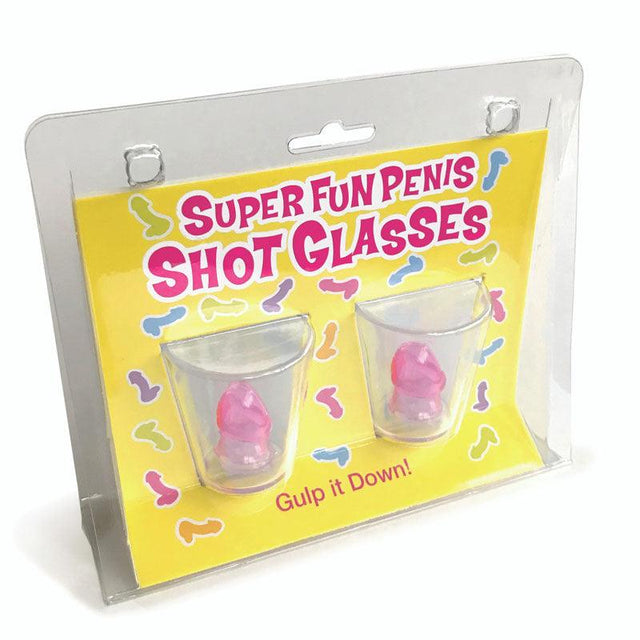 Little Genie Super Fun Penis Shot Glasses Set of 2 - Novelties