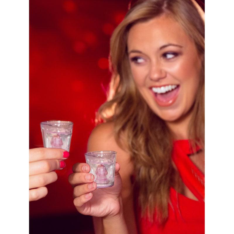 Little Genie Super Fun Penis Shot Glasses Set of 2 - Novelties