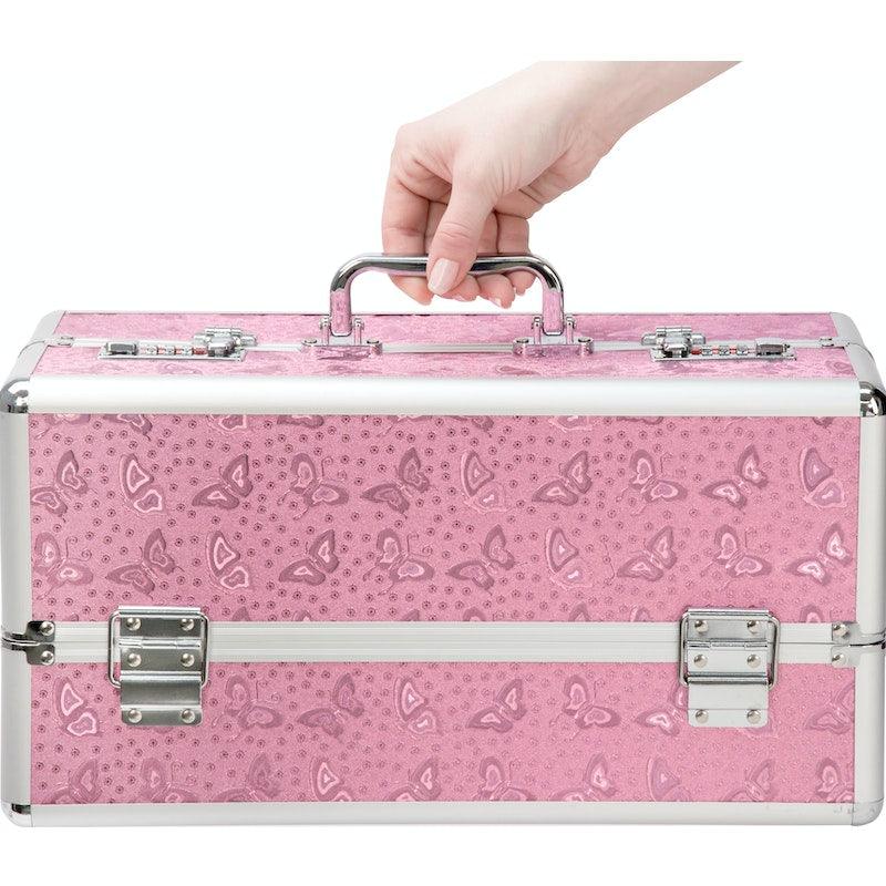 Lockable Large Vibrator Case Pink - Adult Toys