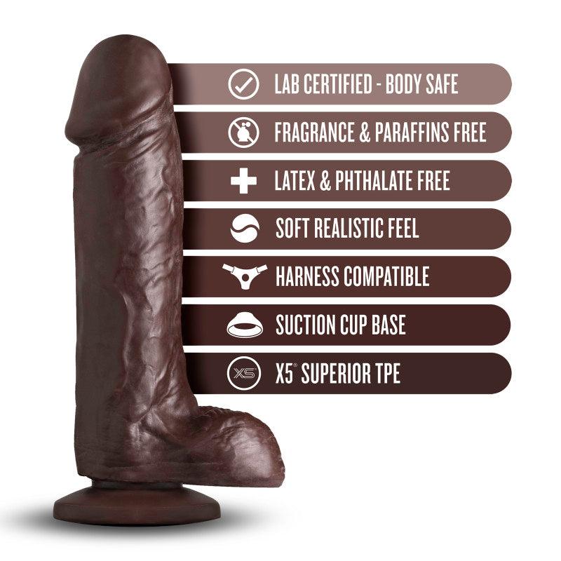 Loverboy The Movie Star - Chocolate Brown 20.3 cm (8'') Dong - Naughty by Nature Adult Store