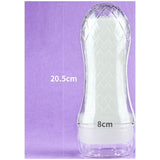 Lovetoy Lumino Play Ribbed Masturbator – Glow in the Dark TPE Stroker - Adult Toys