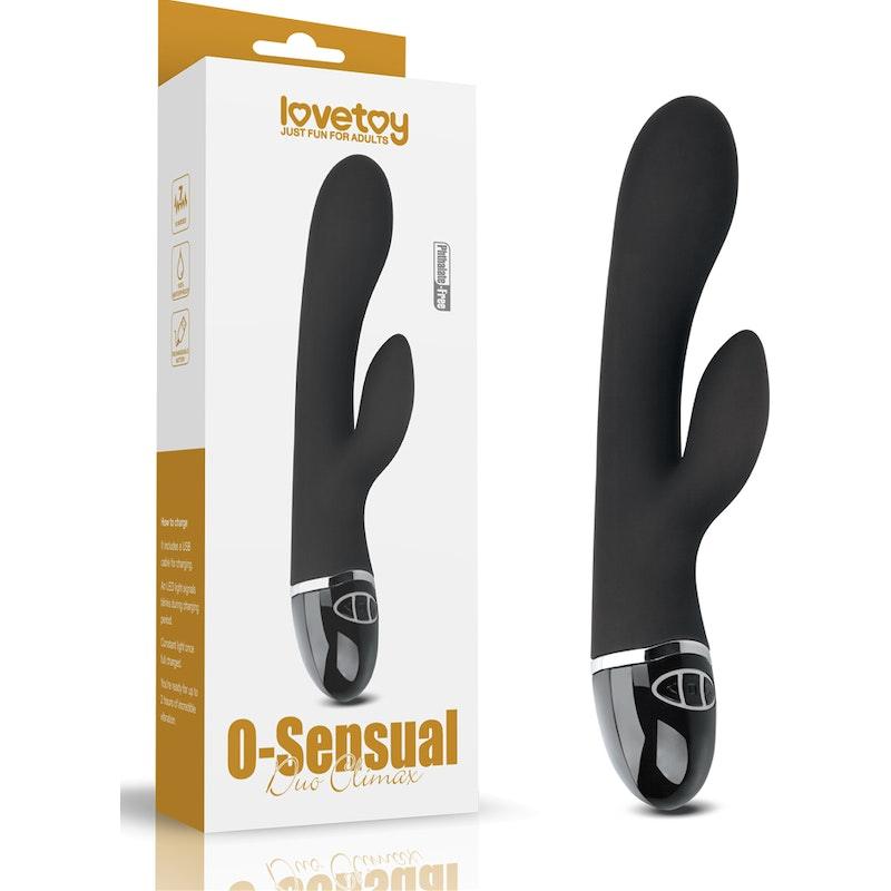 Lovetoy O - Sensual Rechargeable Rabbit Vibrator | Dual Motor Silicone - Adult Toys
