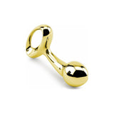 Lovetoy Pure Metal Butt Plug – Gold Zinc Alloy Medium Anal Toy - Adult Toys