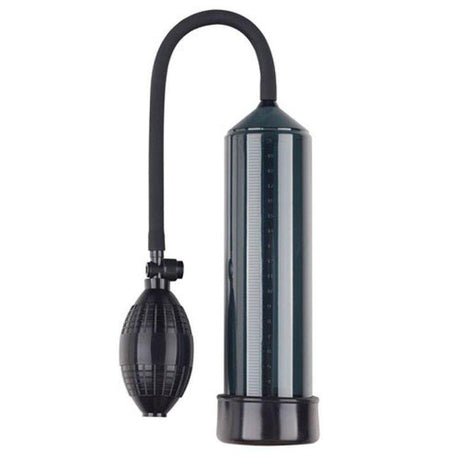 LuvPump AeroUp Penis Pump – 9 Inch Cylinder with Silicone Hose, Black - Adult Toys