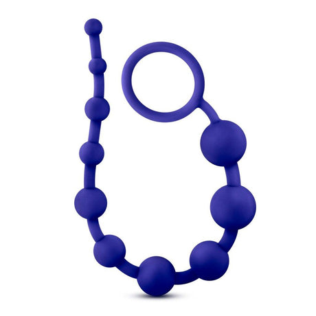 Luxe Silicone 10 Beads Indigo - Naughty by Nature Adult Store