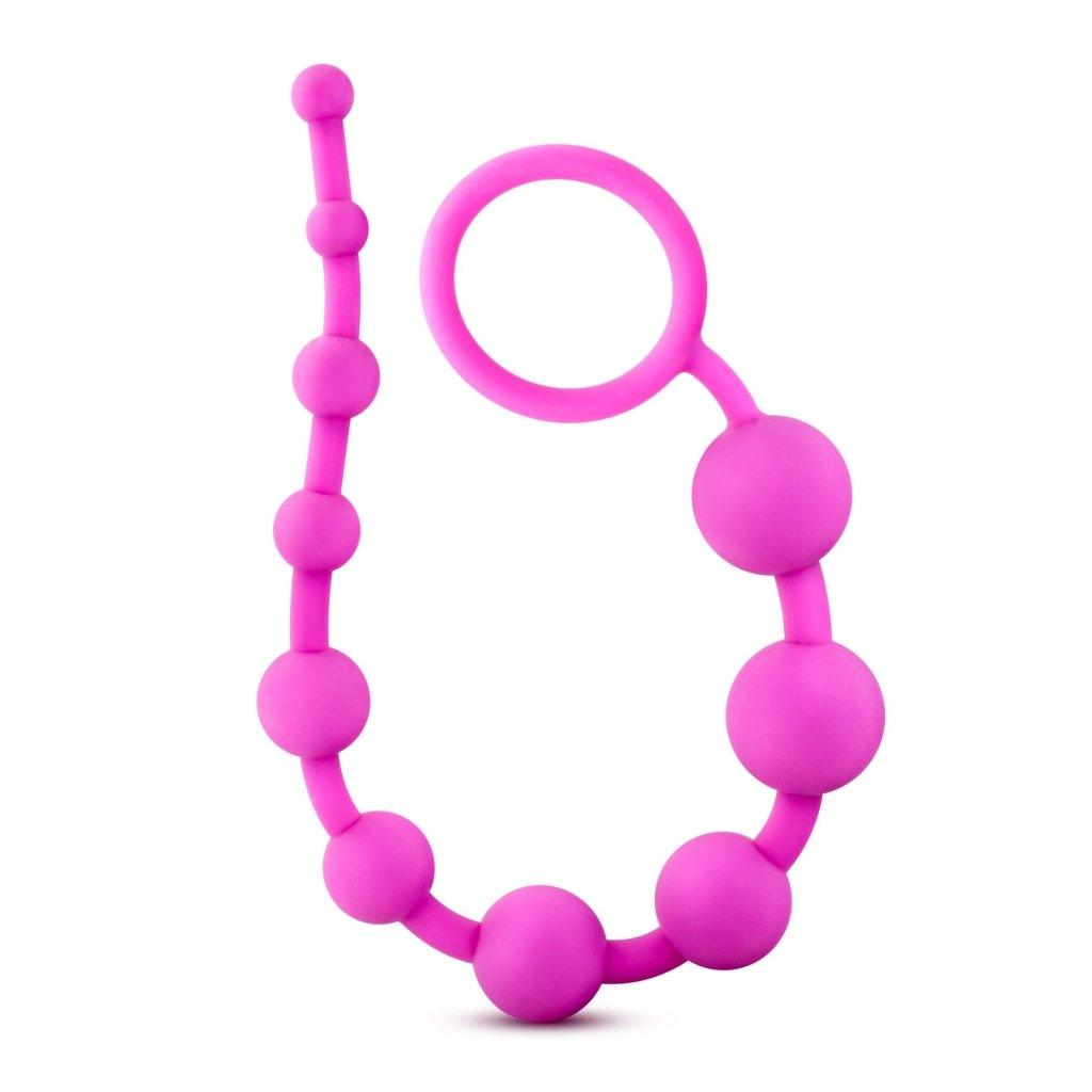 Luxe Silicone 10 Beads Pink - Naughty by Nature Adult Store