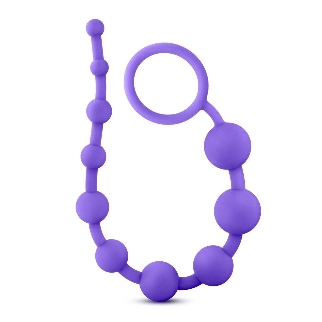 Luxe Silicone 10 Beads Purple - Naughty by Nature Adult Store