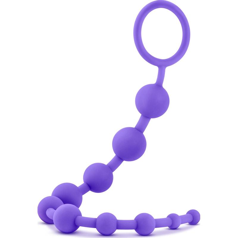 Luxe Silicone 10 Beads Purple - Naughty by Nature Adult Store