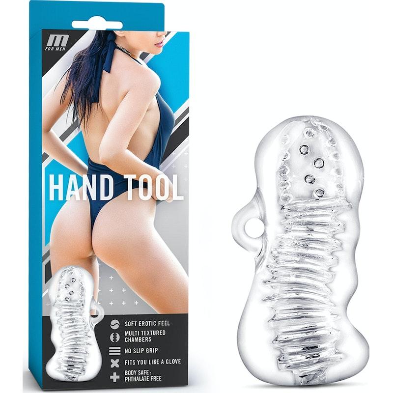 M for Men Hand Tool Clear - Adult Toys