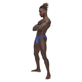 Male Power Sexagon Micro V Thong Blue - Lingerie