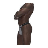 Male Power Sexagon Micro V Thong Grey - Lingerie