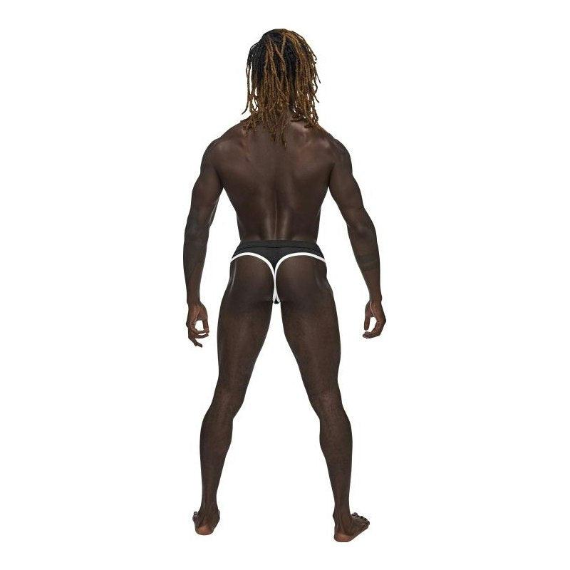 Male Power Sport Mesh Thong Black - Lingerie