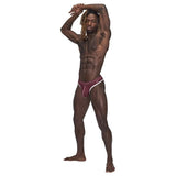Male Power Sport Mesh Thong Burgundy - Lingerie