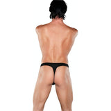 Male Power Zipper Thong Black - Lingerie
