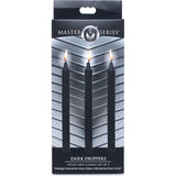 Master Series Low Temp Drip Candles - Black Paraffin Wax - 3 Pack - Adult Toys