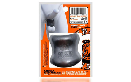 Mega Squeeze Ergofit Ball Stretcher Steel - Naughty by Nature Adult Store