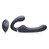 Mighty Rider 10X Strapless Strap - On Black w Remote - Adult Toys