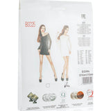Mini Dress BLK With Mesh Sleeves and Sides - Lingerie