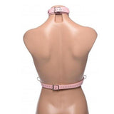 Miss Behaved Pink Chest Harness - Naughty by Nature Adult Store