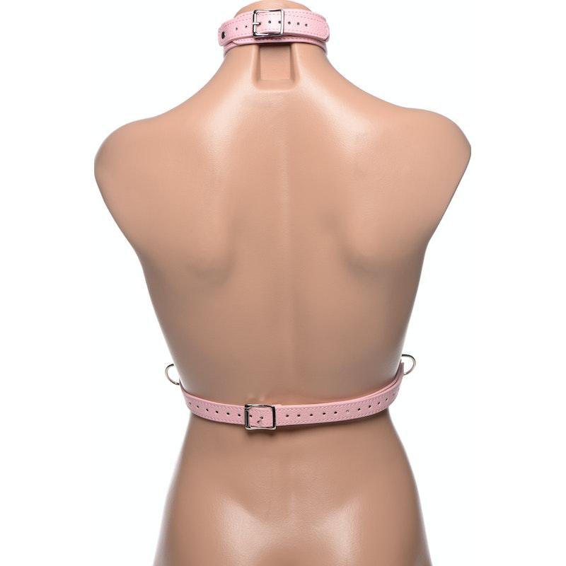 Miss Behaved Pink Chest Harness - Naughty by Nature Adult Store