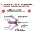 MyWorld Wizard Flexible Connector – Sex Machine Dildo Attachment - MACHINES - PREMIUM