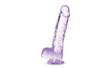 Naturally Yours 6" Crystaline Dildo Amethyst - Naughty by Nature Adult Store