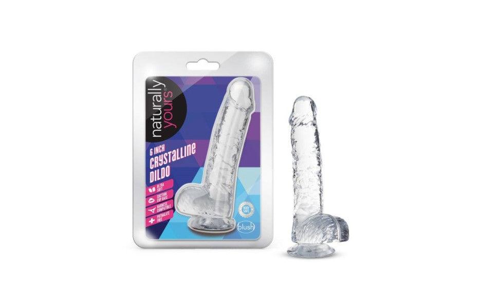 Naturally Yours 6" Crystaline Dildo Diamond - Naughty by Nature Adult Store