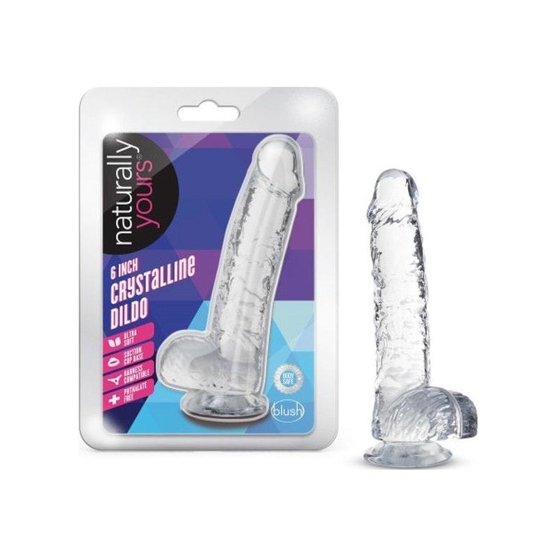 Naturally Yours 6" Crystaline Dildo Diamond - Naughty by Nature Adult Store