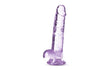 Naturally Yours 7" Crystaline Dildo Amethyst - Naughty by Nature Adult Store