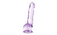 Naturally Yours 8" Crystaline Dildo Amethyst - Adult Toys