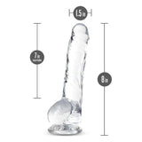 Naturally Yours 8" Crystaline Dildo Diamond - Adult Toys