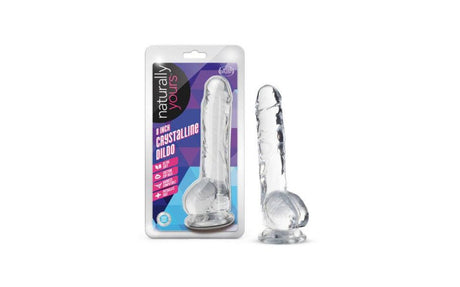 Naturally Yours 8" Crystaline Dildo Diamond - Adult Toys