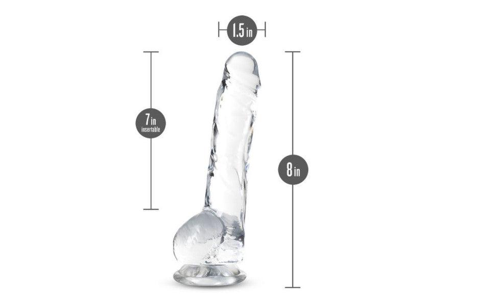 Naturally Yours 8" Crystaline Dildo Diamond - Naughty by Nature Adult Store