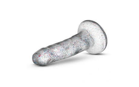 Naturally Yours Glitter Dong Clear 5.5in - Naughty by Nature Adult Store