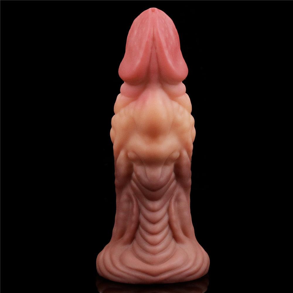 Nature Cock 7in Dual Layer Huge ALIEN Silicone Butt Plug Dildo - Adult Toys