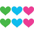 Neon Heart Pasties 3 Pk Green/Blue/Pink - Naughty by Nature Adult Store