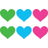 Neon Heart Pasties 3 Pk Green/Blue/Pink - Naughty by Nature Adult Store