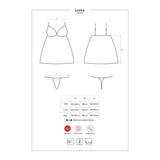 Obsessive Luvae Babydoll | Black Underwire Lingerie with Thong - Lingerie